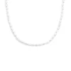 Fashion Collana catena con perle ovali Collane