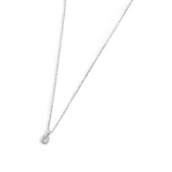 Sale Collana catena cutting cross zircone centrale 4,25mm Collane