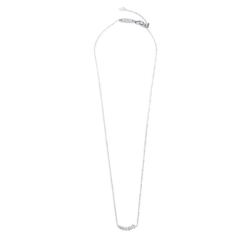 Outlet Collana catena cutting cross con zirconi centrali Collane