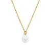 Discount Collana catena grumetta con sfere e perla irregolare pendente Collane