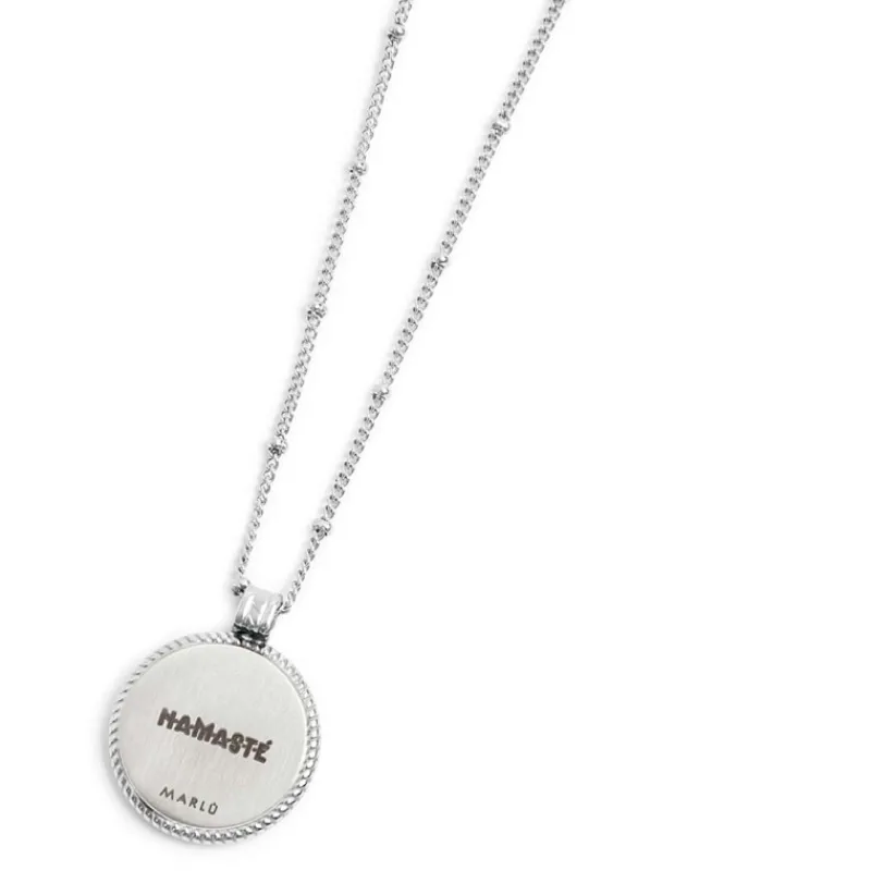 Online Collana catena grumetta con pendente turchese tondo Collane