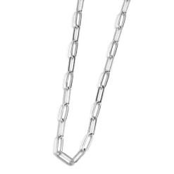 Outlet Collana catena maglia larga Collane