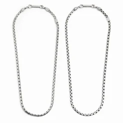 Outlet Collana catena oval box 4mm Collane