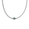 Outlet Collana catena snake con sfera centrale Collane