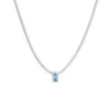 Online Collana catena snake con zircone baguette Collane