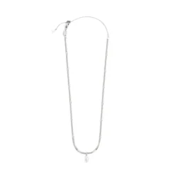 Hot Collana catena snake con perla ovale pendente centrale Collane