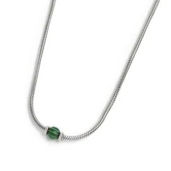 Outlet Collana catena snake con sfera centrale Collane