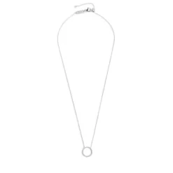 Discount Collana cerchio 1,4cm con zirconi bianchi Collane
