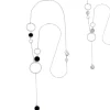 Hot Collana con cerchi acrilico e madreperla Collane