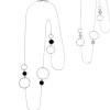 Sale Collana con cerchi acrilico e madreperla Collane