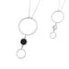 Discount Collana con cerchio acrilico e madreperla Collane