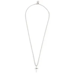 Fashion Collana con croce pendente e zircone Collane