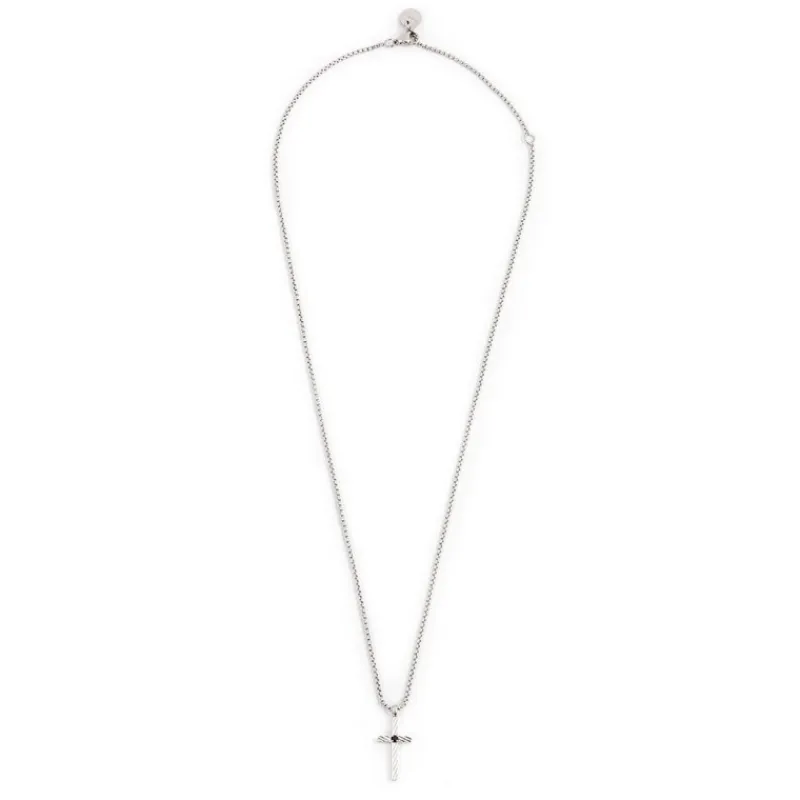 Fashion Collana con croce pendente e zircone Collane