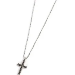 Clearance Collana con croce pendente con zirconi Collane