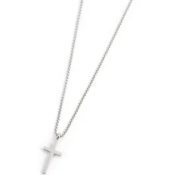 Fashion Collana con croce pendente e zircone Collane