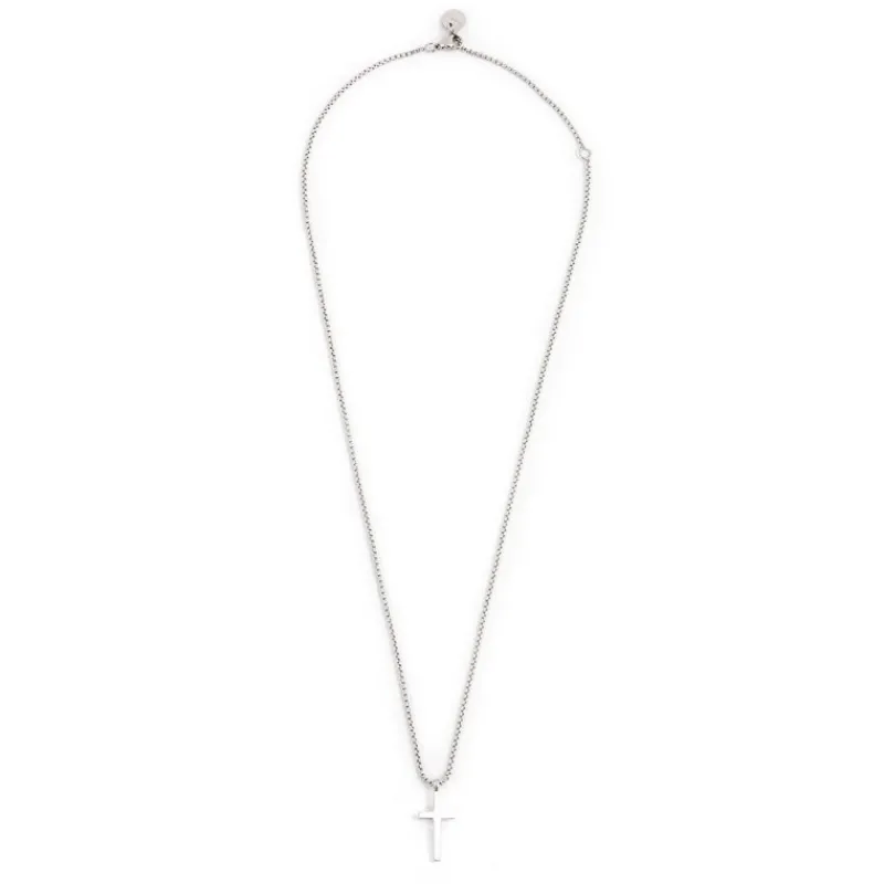 Fashion Collana con croce pendente e zircone Collane