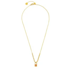 Hot Collana con lucchetto pendente ed ematite Collane