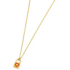 Fashion Collana con lucchetto pendente Collane
