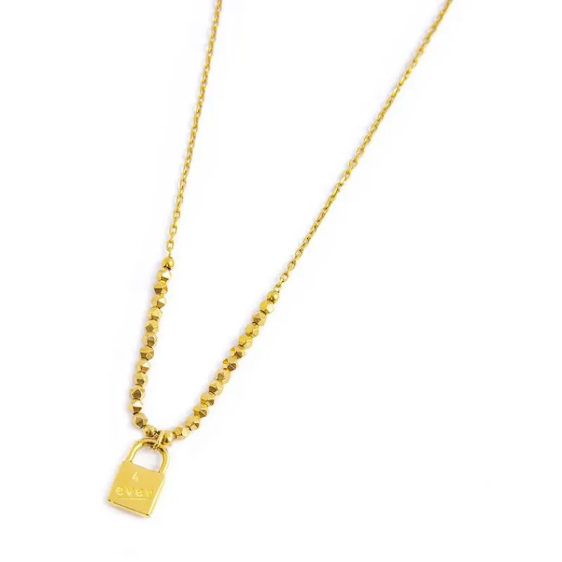Hot Collana con lucchetto pendente ed ematite Collane