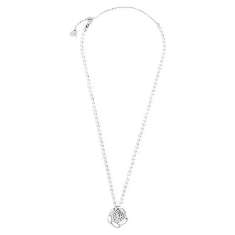 Hot Collana con pendente rosa con cristalli Collane