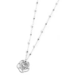 Discount Collana con pendente rosa con cristalli Collane