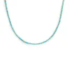 Outlet Collana con perline a tubo turchesi ed ematite Collane