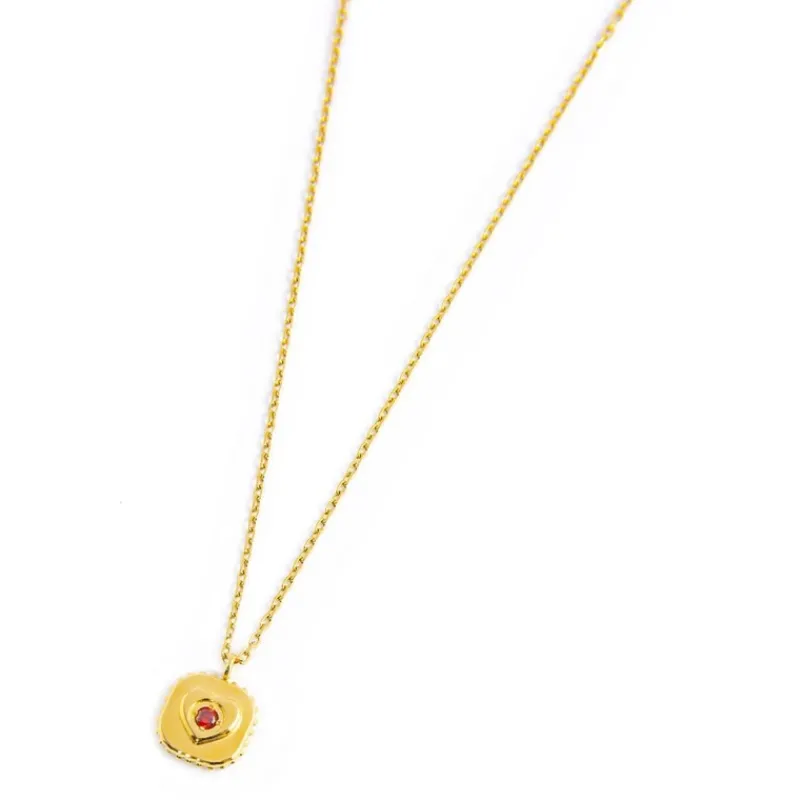 Fashion Collana con piastrina cuore pendente Collane