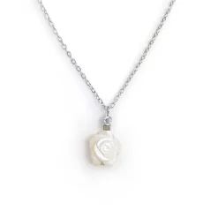 Best Collana con rosa in madreperla Collane