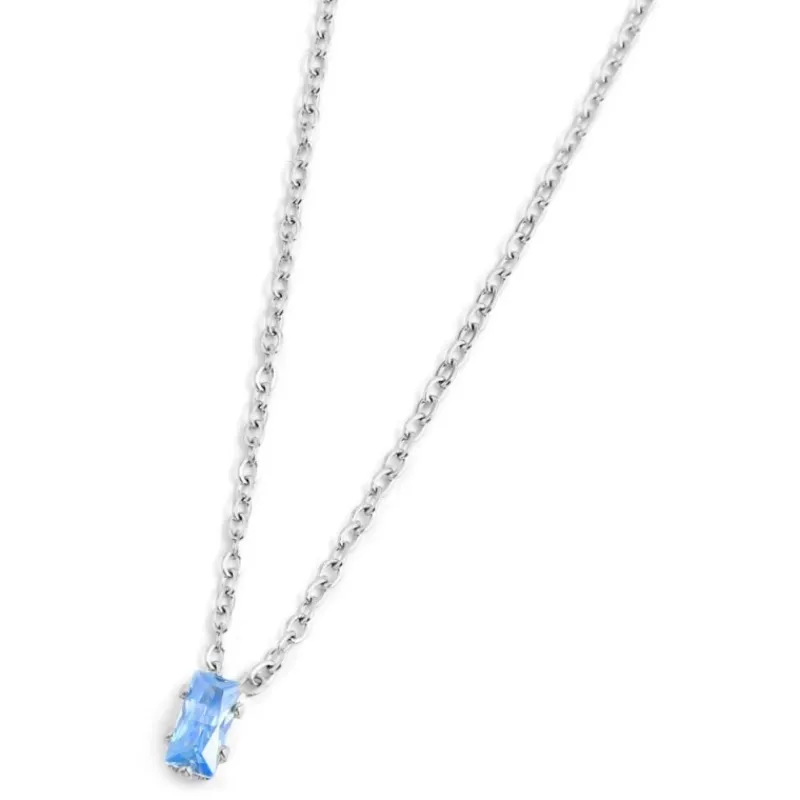 Online Collana con zircone baguette Collane
