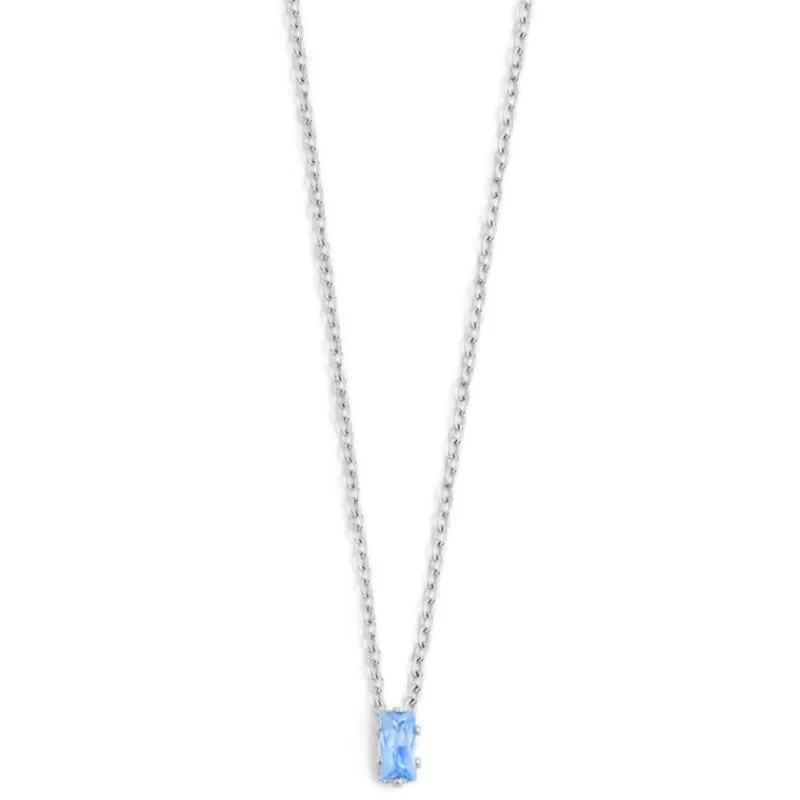 Online Collana con zircone baguette Collane