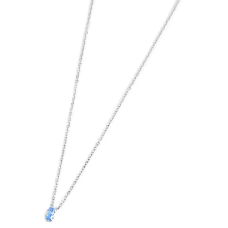 Online Collana con zircone baguette Collane