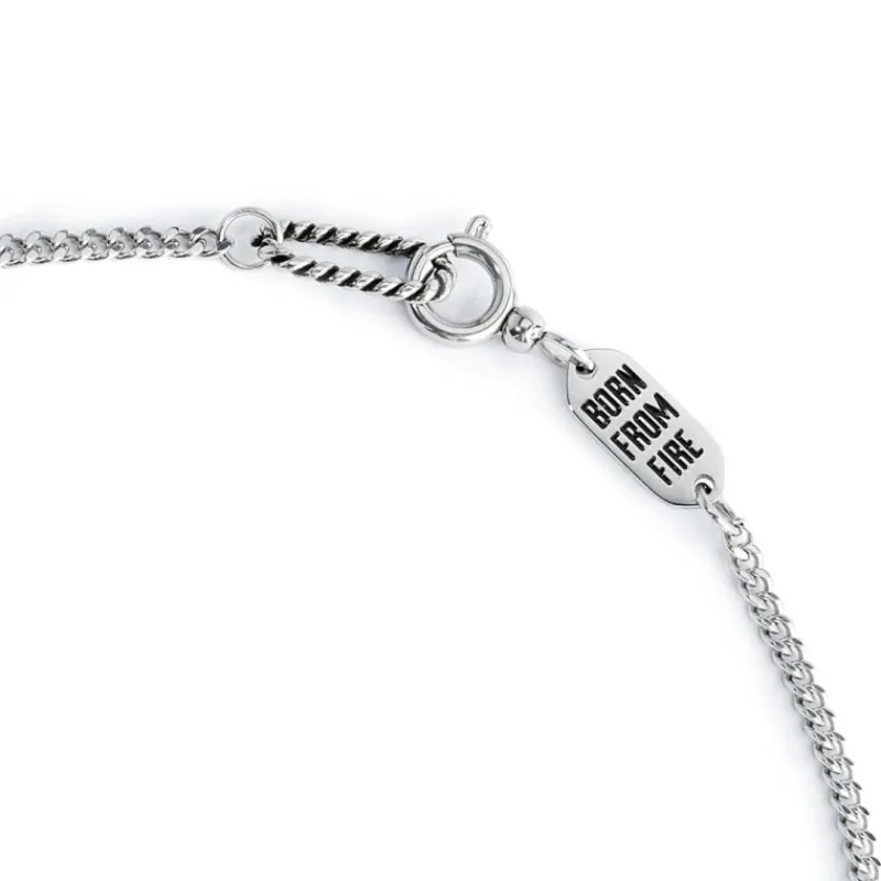 Discount Collana corno pendente e pietra lavica Collane