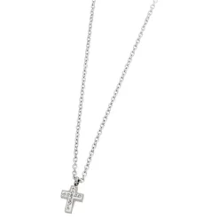 New Collana croce con cristalli Collane