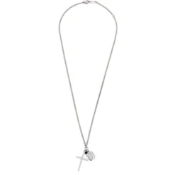 Outlet Collana croce e madonna Collane