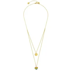 Clearance Collana cuore arcobaleno Collane