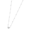 New Collana cuore con cristalli e perle Collane
