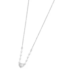 Outlet Collana cuore con cristalli e perle Collane