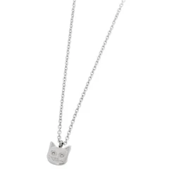 Fashion Collana gatto con cristalli Collane