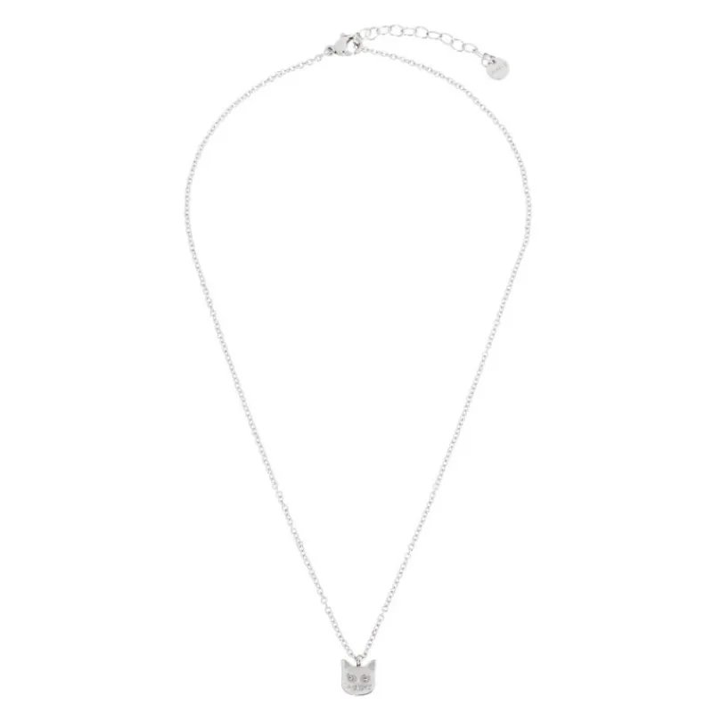 Fashion Collana gatto con cristalli Collane