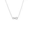 Hot Collana infinito con zirconi bianchi Collane