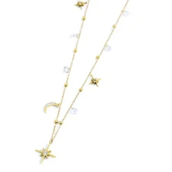 New Collana lune e rosa dei venti con pendente rosa dei venti Collane