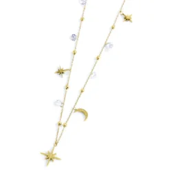 New Collana lune e rosa dei venti con pendente rosa dei venti Collane
