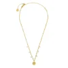 New Collana medaglietta rosa dei venti pendente con zirconi Collane