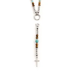 Discount Collana occhio di tigre e turchese Collane