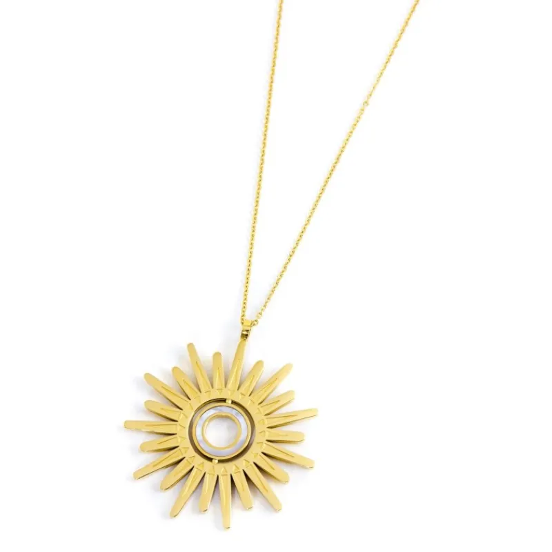 Clearance Collana pendente sole 50mm Collane