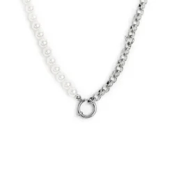 Fashion Collana perle con catena a sfere Collane