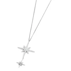 New Collana rosa dei venti doppio pendente Collane