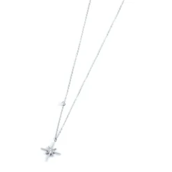 Online Collana rosa dei venti pendente 15mm e zircone Collane