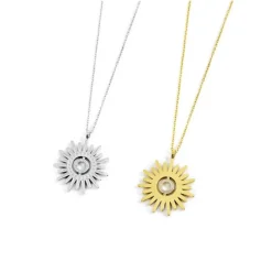 Fashion Collana sole pendente 30mm Collane