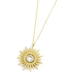 Discount Collana sole pendente 50mm Collane